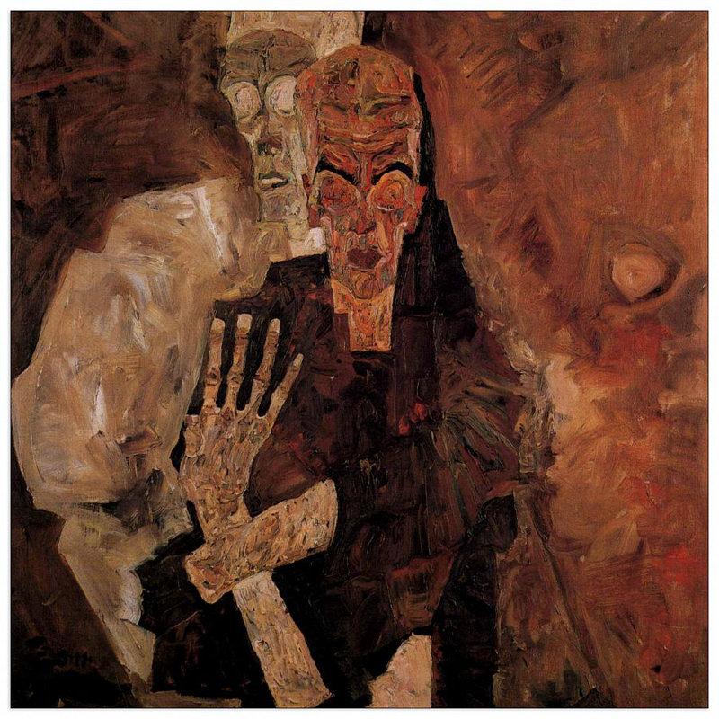 Egon Schiele - Wrapped Canvas Painting, 50cm H x 50cm W x 1.8cm D