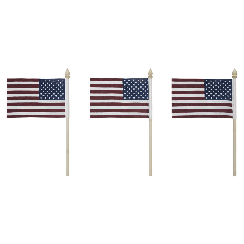 My Country, drapeau américain, ensemble de 3 10,5 x 6