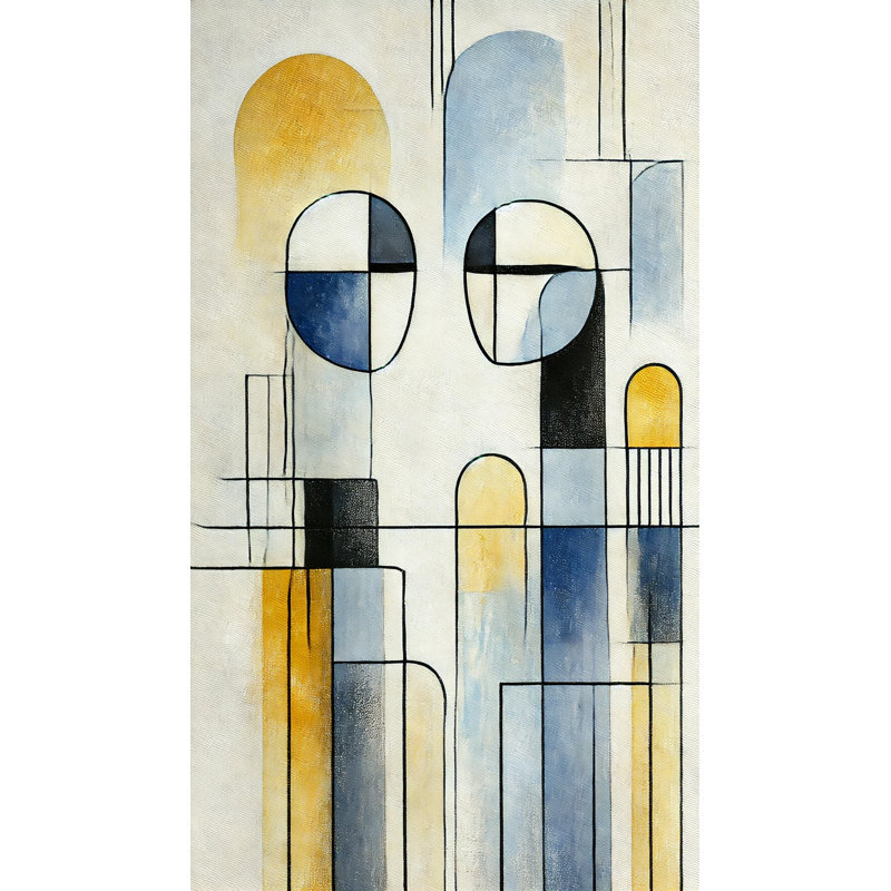 Art mural moderne sur toile abstraite, H 35 po x l 20 po