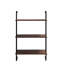3 niveaux et 2 tablettes en bois flottantes fixées au mur en métal pour les accessoires de salle de bain