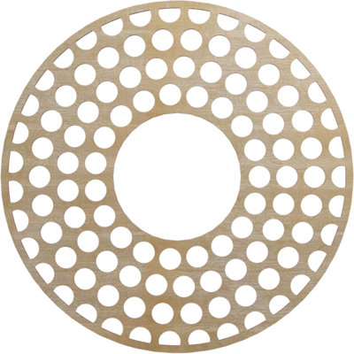 Médaillon de plafond en bois d'aulne 24 po x 8 3/4 po x P 3/8 po
