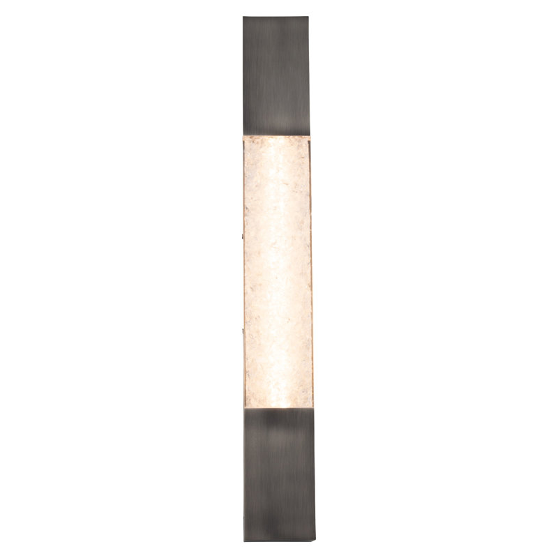 Ember Aluminum LED Flush Mounted Sconce, Antique Nickel