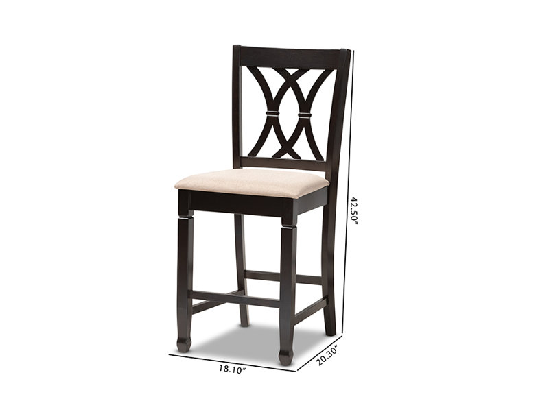 Tabouret de comptoir 25 po Jarvon, Lin beige