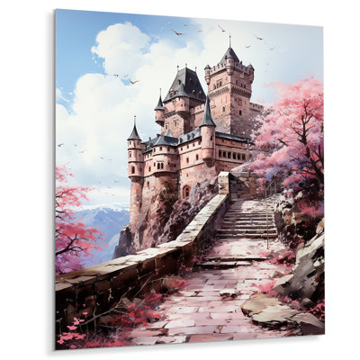 Allemagne, château de Heidelberg - paysage urbain, art mural en métal, salon