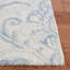 Tapis bleu marine / crème en laine touffeté à la main Hicat Ikat-1600110606
