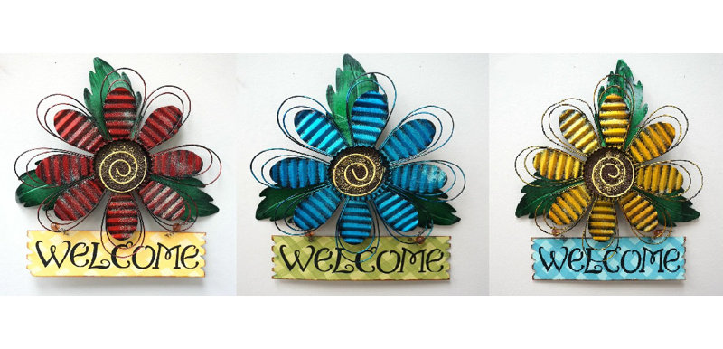 Décoration murale "cascade welcome"