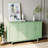 Stylish And Functional 4-Door Intaglio Storage Cabinet With Pine Legs-1098439523