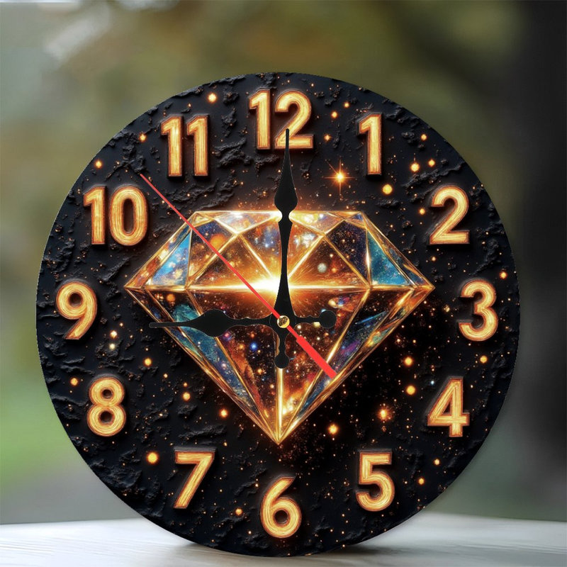 Cadran de diamant avec lueur cosmique