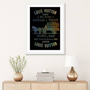 Vintage Woodgrain Louis Vuitton Sign 3 by 5by5collective - Advertisements Print East Urban Home Format: Wrapped Canvas, Size: 26 H x 18 W x 0.75 D