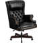 Fauteuil de bureau ergonomique à haut dossier et capitonné LeatherSoft-15331028