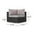 - Person Modular Patio Conversation Set with Cushions-1985668046