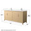 Janna 72" Freestanding Double Bathroom Vanity with Quartz Top-162699787-162699786-162699789