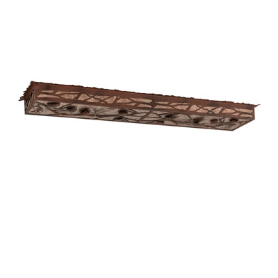 Rustic Lodge Mica LED Flush Mount