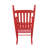 Wooden Porch Rocker Chair  Rose Red-2109453153
