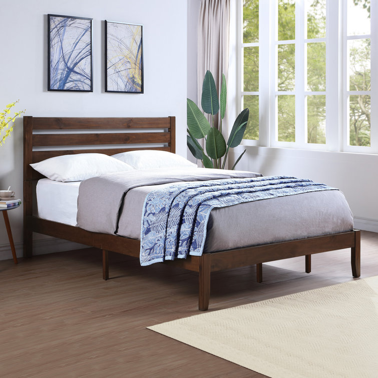 Straus Queen Solid Wood Low Profile Platform Bed