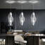 1-light Modern Acrylic Dimmable Chandelier Black-1026017438-1026017431-1026017430