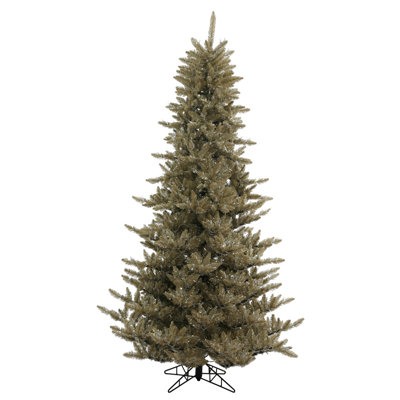 Antique Champagne 9' Green/Brown Tinsel Trees Artificial Christmas Tree