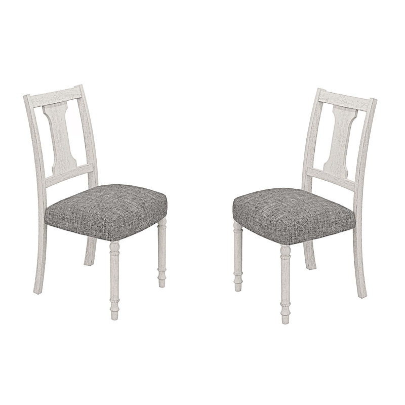 Chaise d'appoint rembourrée, ensemble de 2