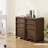 Rolling File Cabinet with 3 Drawers, Wood Mobile Filing Cabinet for Home Office, Under Desk Printer Stand with Wheels, Large File Drawer, 2 Locking Casters-128969283