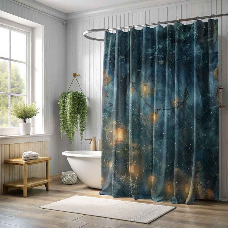 Bear Friends - Rideau de douche Premium, H 74 po x l 71 po