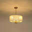 Luminaire suspendu 4 lumières en rotin