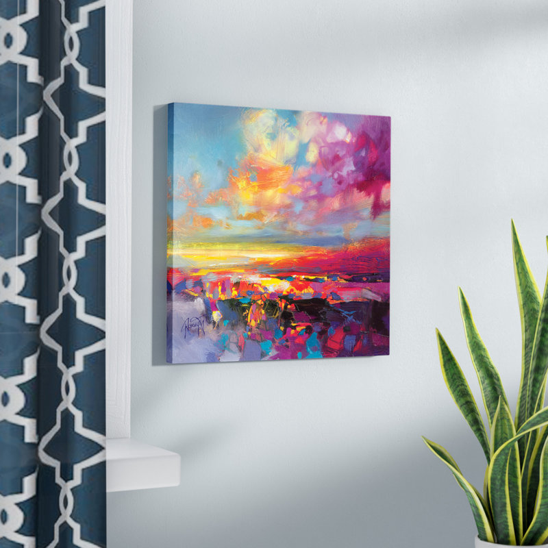 « Luminance Study II », reproduction sur toile, H 18 po x l 18 po x P 1,5 po, Pas de tapis, Toile tendue