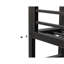 Lit mezzanine double en métal avec bureau et rangement pour les adolescents - noir, 78,07 po de profondeur, 57,58 largeur, 70,85 hauteur, 115,1 lb, conception stable, intégré, garde-corps, lattes, tablettes triangulaires, fiable