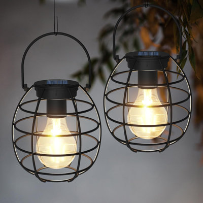 9.5'' Solar Outdoor Lights Hanging Solar Lantern