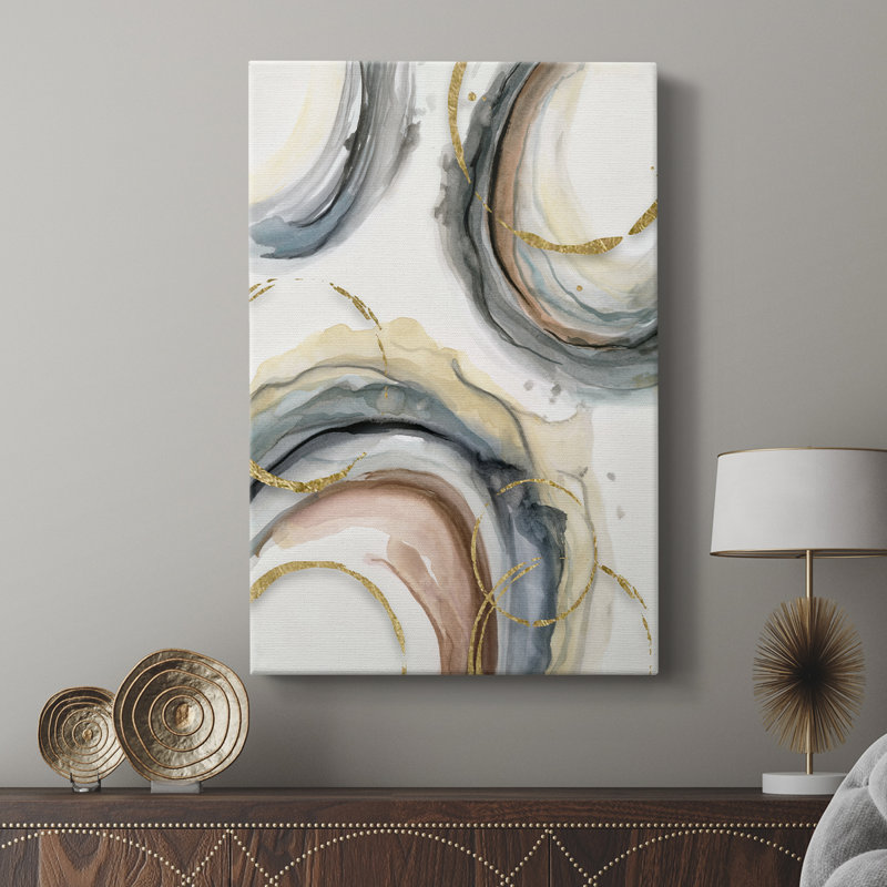 Gold Elasticity II -Custom Wrapped Gallery Cavas, 36" H x 24" W