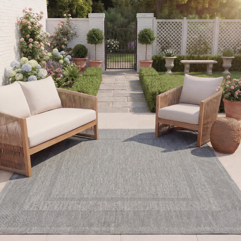 Tapis d'intérieur / extérieur Ambresha Performance, Rectangle 8 pi x 10 pi