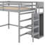 Lit mezzanine double avec garde-robe-76441297