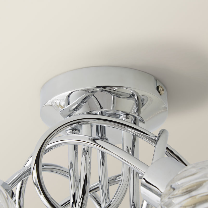 Donelson Glass Semi Flush Mount, Yes