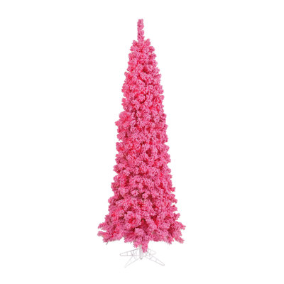 Flocked Pink Fir Fir Christmas Tree
