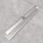 Long Rectangular Linear Shower Drain With Square Pattern Drain Cover And Hair Catcher,Stainless Steel,Brushed Nickel