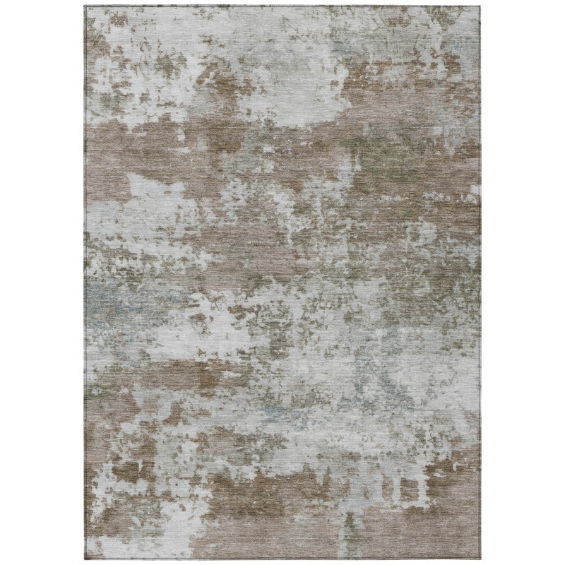 Machine Washable Indoor/Outdoor Wagenen ACN2366 Abstract Rug, Rectangle 8' x 10'