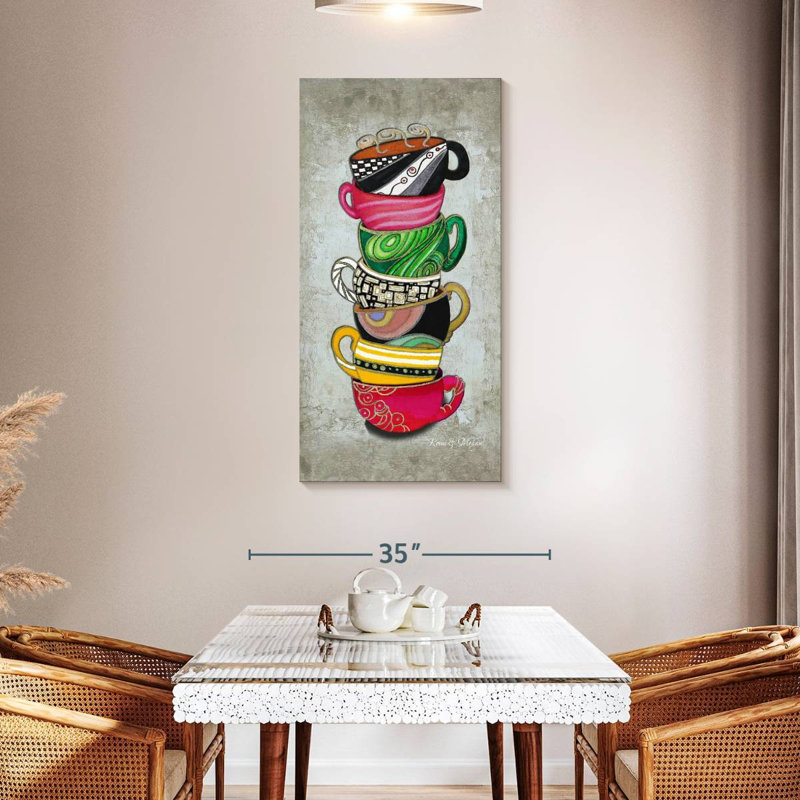 Collection Cuppa Stacked Hot II, H 48 po x l 24 po
