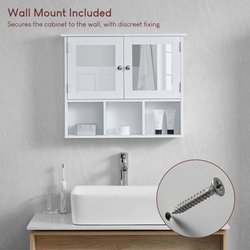 Milano 600mm x 500mm Surface Mount Mirror Cabinet