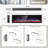 Alekhya Symple Stuff Black Recessed Wall Mounted Electric Fireplace-809695943