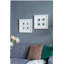 Boîte murale décorative 15,57 x 1,2 x 15,7 po S / 2