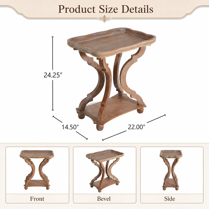 Table de bout Elegant French Country Style