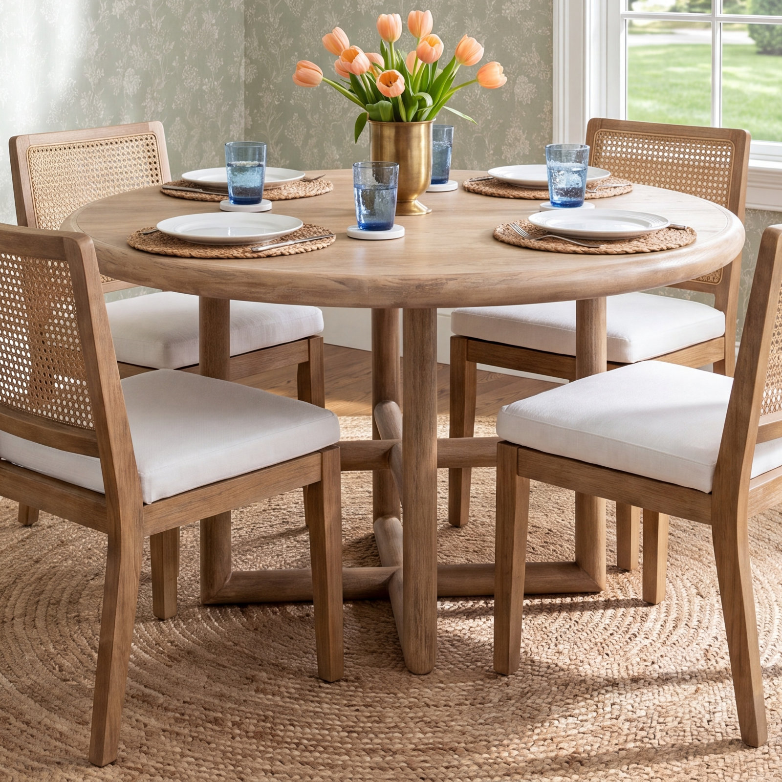 Colleen 54" Acacia Dining Table