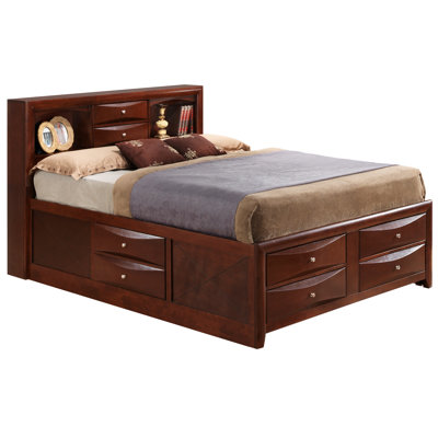 Lit de rangement charmant et fonctionnel pour une chambre propre et confortable, offrant beaucoup d'espace et une utilisation durable