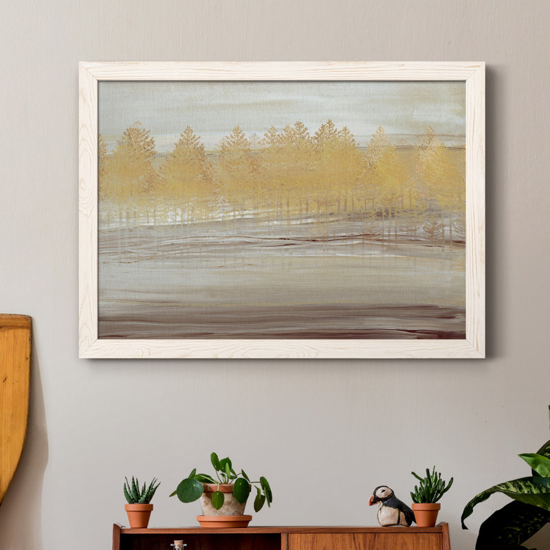 Forêt dorée, reproduction d'art sur toile, Blanc, H 31,5 po x l 23,5 po x P 1,5 po