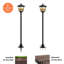 Ensemble de 2 mini-lampadaires solaires à énergie solaire d'Halloween de 40 po pour Halloween
