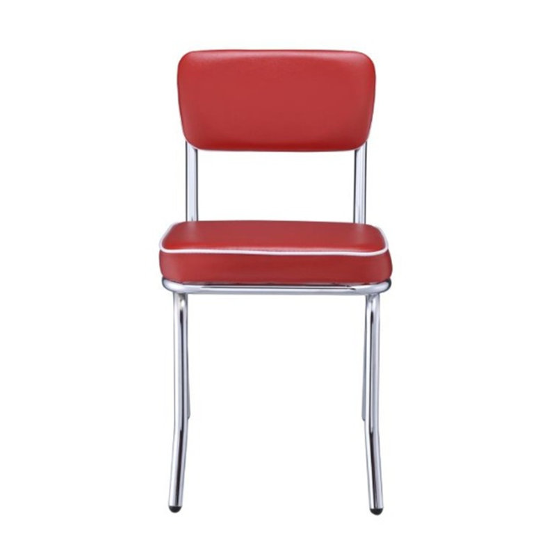 Chaise rembourrée Sayville, Rouge