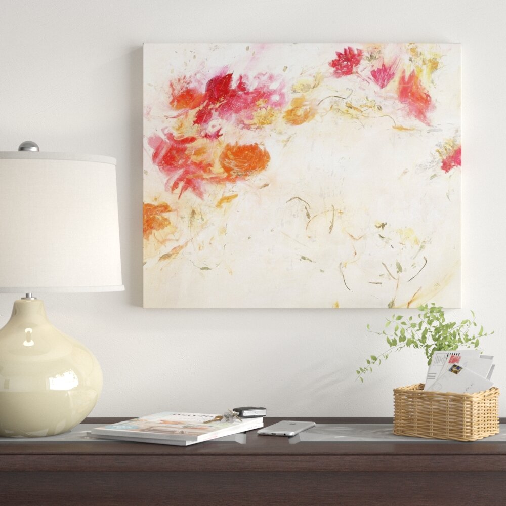 Red Barrel Studio® Guilded Floral On Canvas by Jodi Maas Painting | Wayfair