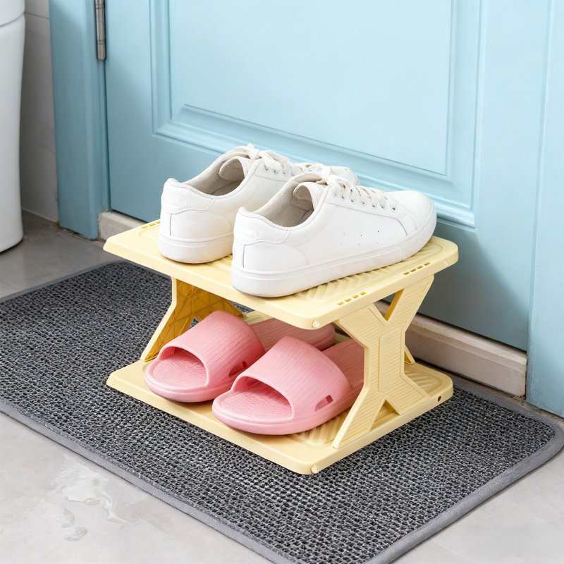 News Thickened And Widened Corner Simples Shoe Rack Small Size Easy To Install Removable Washable Storage Shoe Cabinet, A