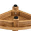Banc de douche 16,5 po, hauteur 12,8 po, rayon de faux grain de bois, 350 lb, tablette de rangement pour banc de salle de bain et de salon