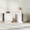  Table de bout avec rangement Bhhatu Highgloss, blanc