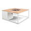 Himanshu Round Douglas Fir Wood Propane Smokeless Fire Pit Table with Hidden Fuel Tank-362575181